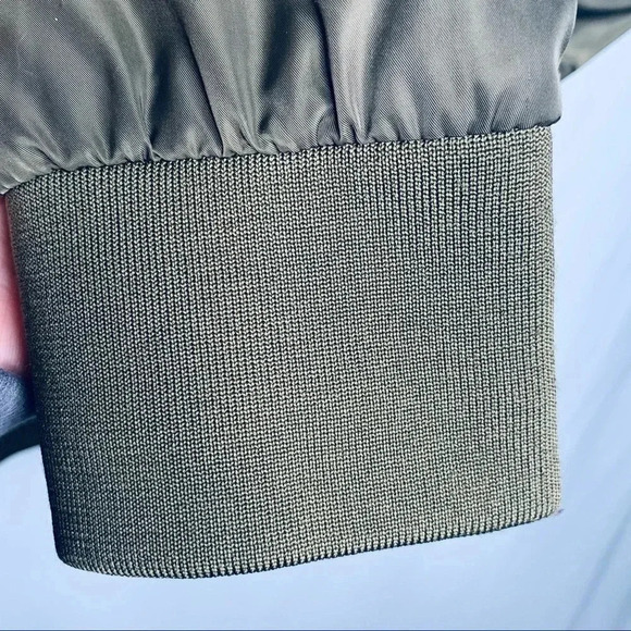 Free People Olive Midnight Bomber Jacket Size S - Picture 10 of 15